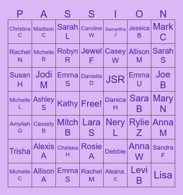 Social work month Bingo Card