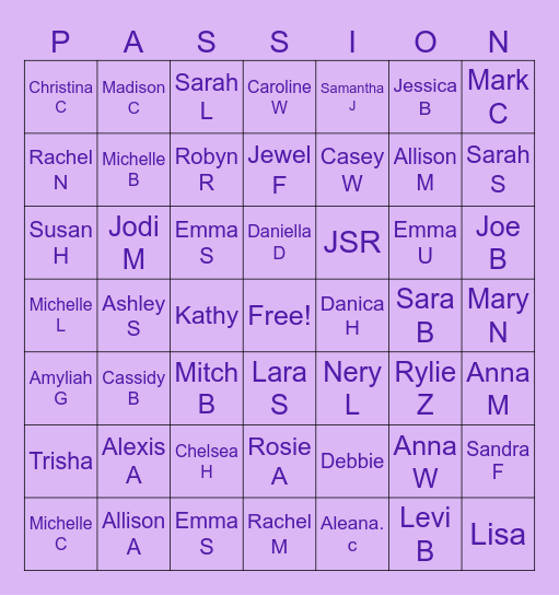 Social work month Bingo Card