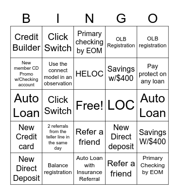 Hampton Blvd Bingo Card