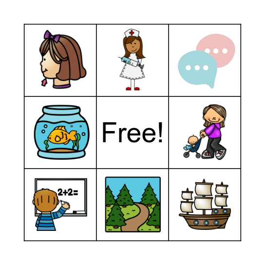 Sentence Dictation: Digraphs Bingo Card