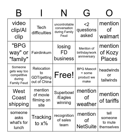 BPG Annual Mtg Bingo Card