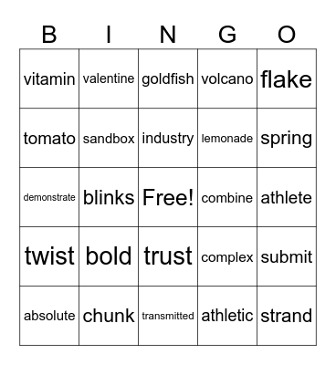Bingo Card