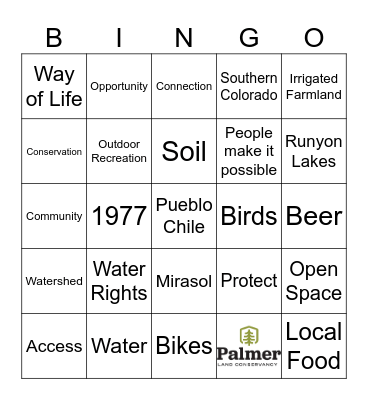 Palmer's Liquid Lecture Bingo Card