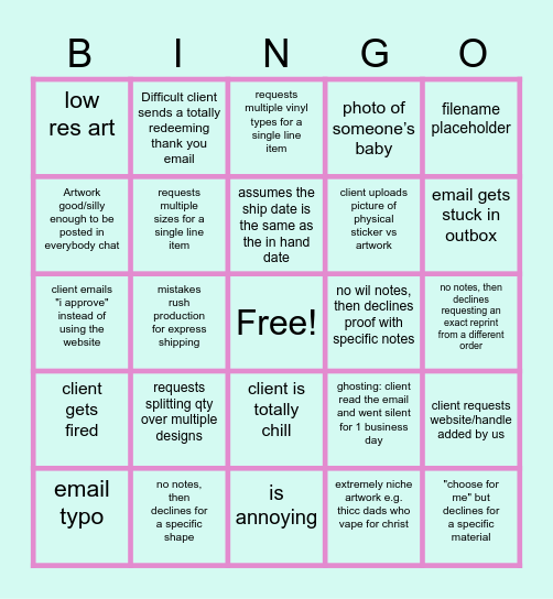 PrePre$$ BiNG0 Bingo Card