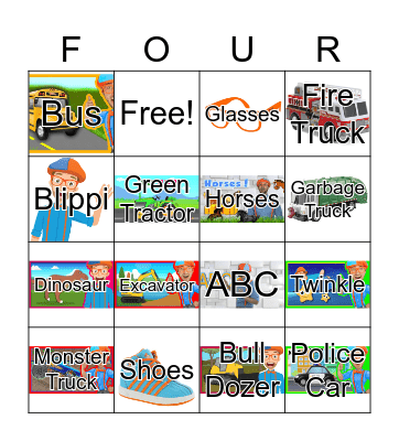 Austin is FOUR Bingo Card