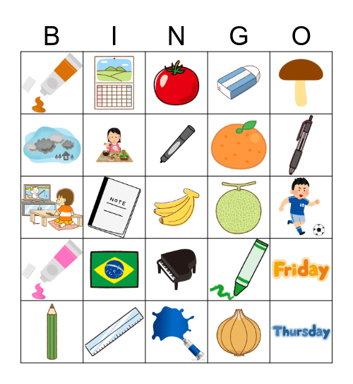 4th Year Review Bingo Card