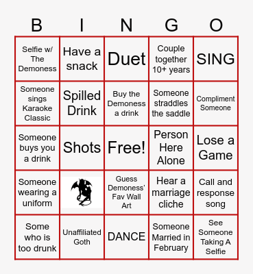 Patricia's Bingo Card