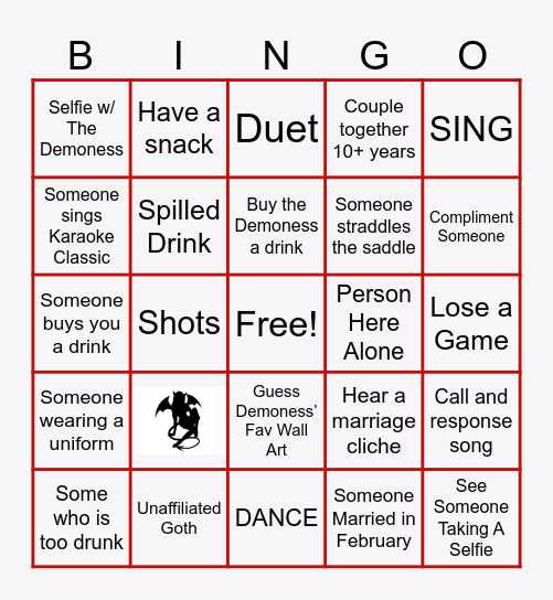 Patricia's Bingo Card