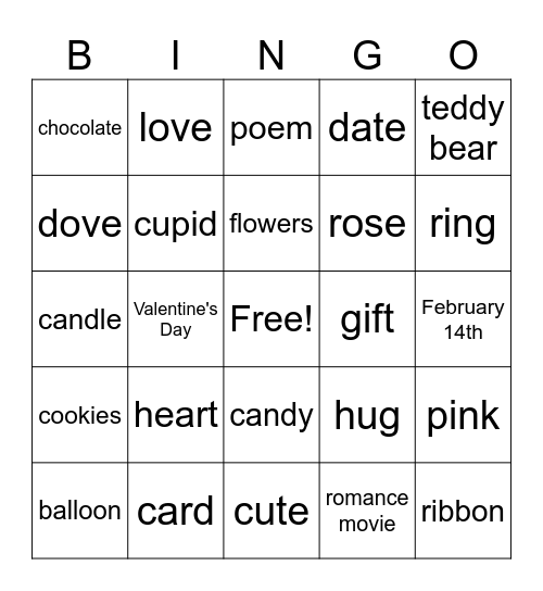 free printable bingo cards for valentines day