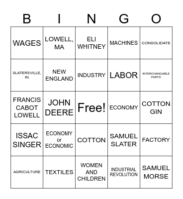 INNOVATIONS + FACTORY LIFE Bingo Card
