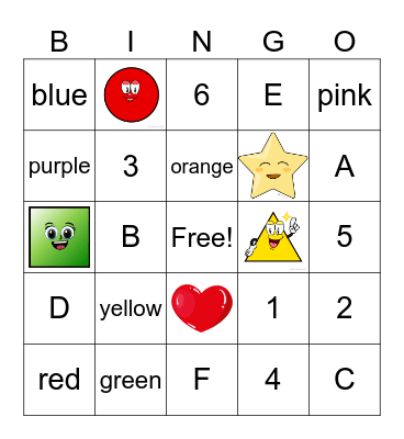BINGO GAME Bingo Card