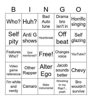 GG Bingo Card