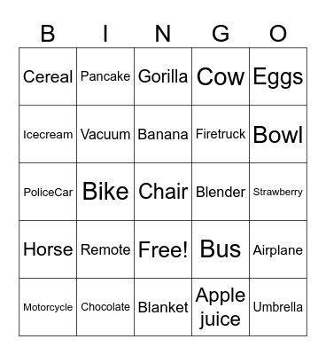 David's 2 Fast Bingo Card