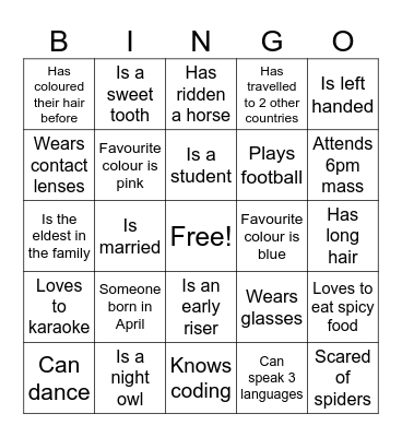 Media team fun Bingo Card