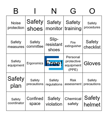 Safety Bingo Card