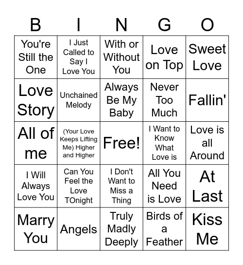Valentine's day! Bingo Card