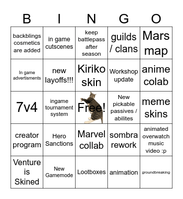 Ogorwatch Spotlight Bingo Card