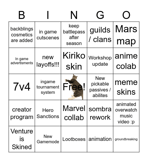 Ogorwatch Spotlight Bingo Card