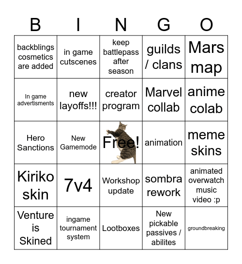 Ogorwatch Spotlight Bingo Card