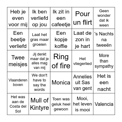 Vlaamse klassiekers Bingo Card