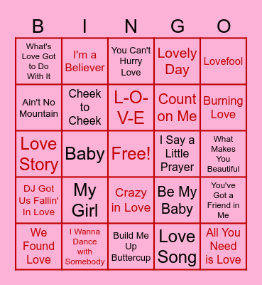 Valentine's Day! Bingo Card