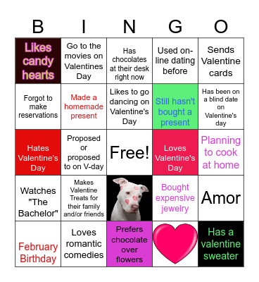 Valentine Bingo Card