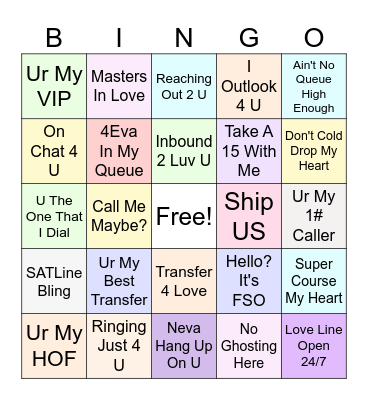 FSS Candy Hearts Bingo! Bingo Card