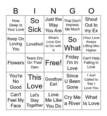Valentine's Day Bingo #2 Bingo Card