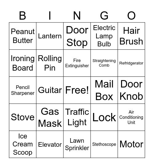 Black Inventions Bingo Card