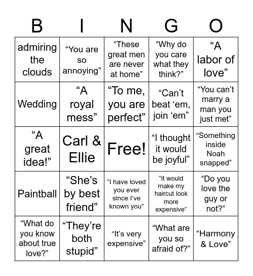 Galentine's Bingo! Bingo Card
