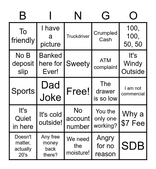 752 Weekly Bingo Card