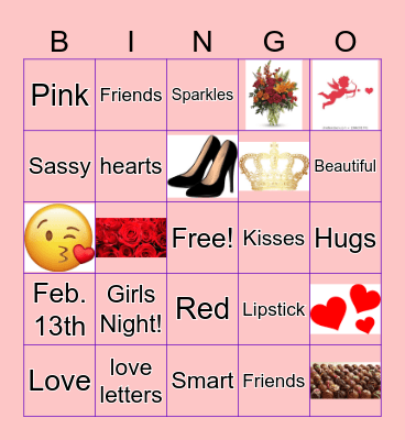 Galentines Bingo Card