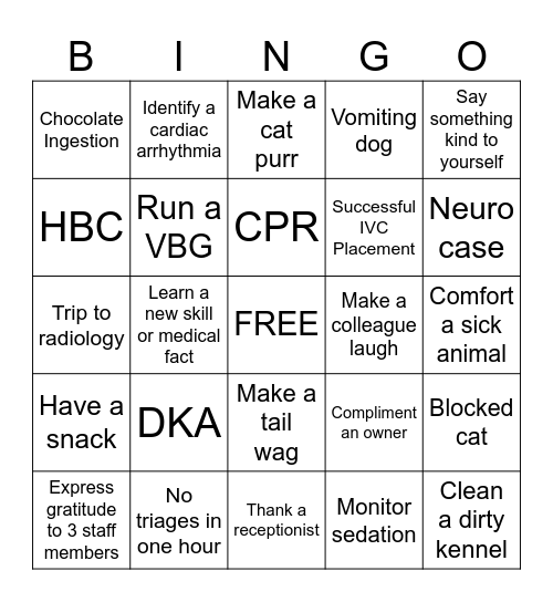 ECC Valentine’s Day Bingo Card