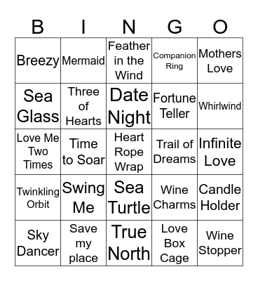 Nathan Pearl Bingo Card