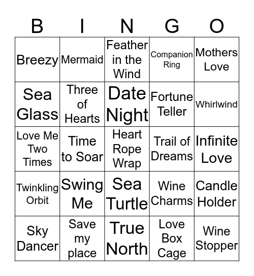 Nathan Pearl Bingo Card