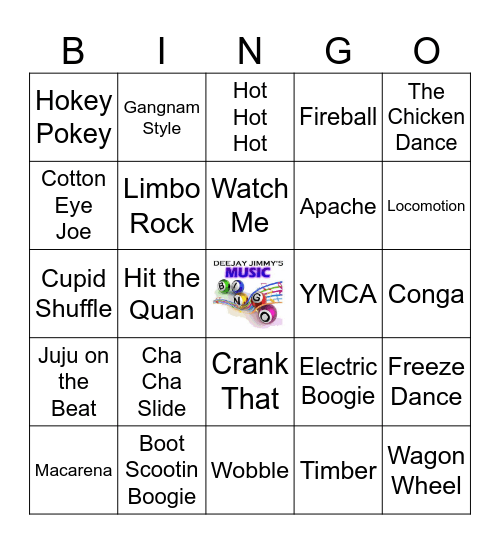 Line Dance Bingo Card