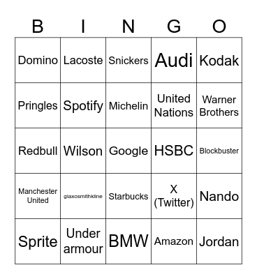 Logo bingo Card