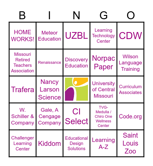 innovate exhibitor expo bingo Card