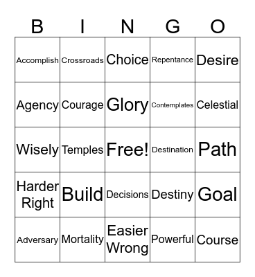 Conference Bingo Card