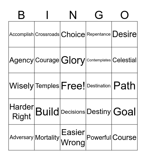 Conference Bingo Card