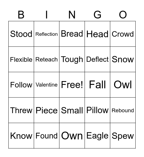 Valentine's Day BINGO Card