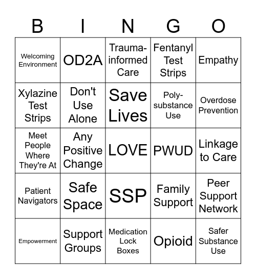 We Found LOVE Bingo Card