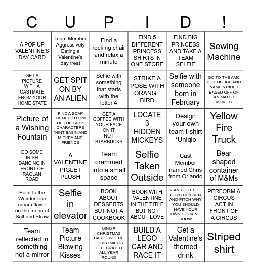 Galentine's Day & Quill Bingo Card