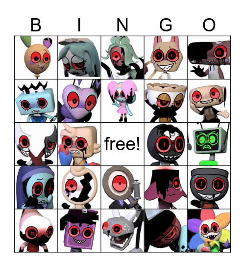 dandys world bingo Card