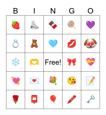 😍Valentine Bingo😍 Bingo Card