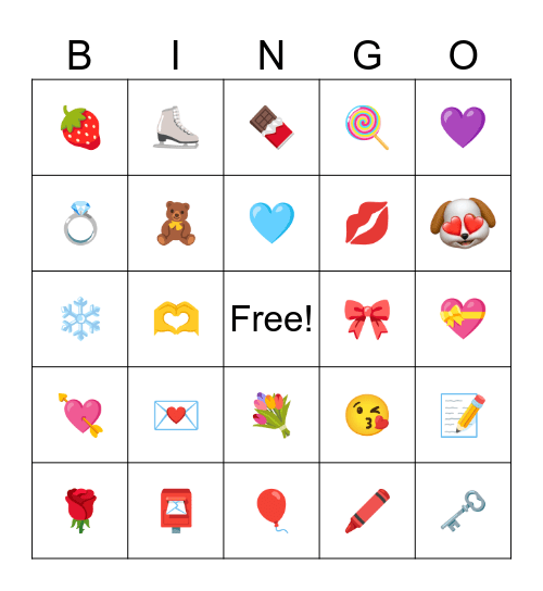😍Valentine Bingo😍 Bingo Card