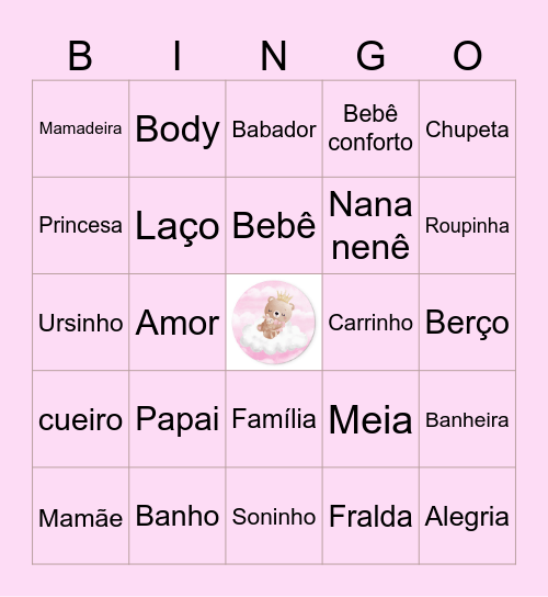 BINGO DA VITÓRIA Bingo Card