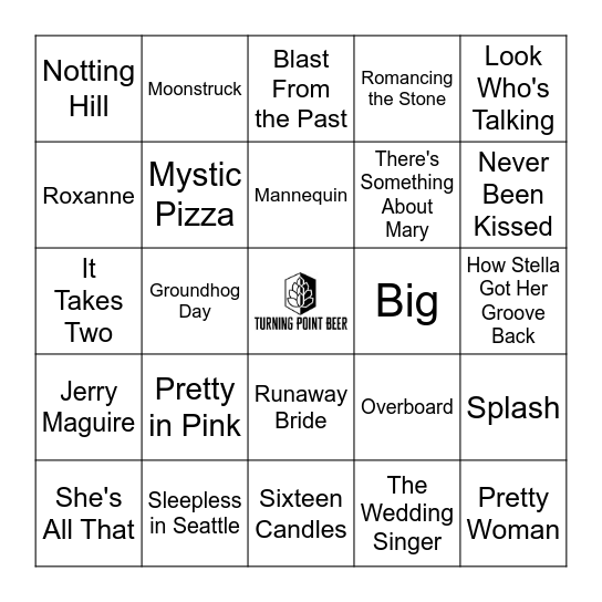 Rom Com Bingo - Round 1 Bingo Card