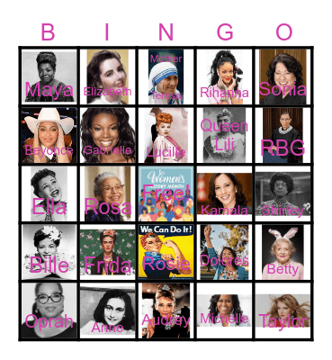 Women's History BINGO Card