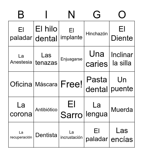HSDA Bingo Lotería Bingo Card